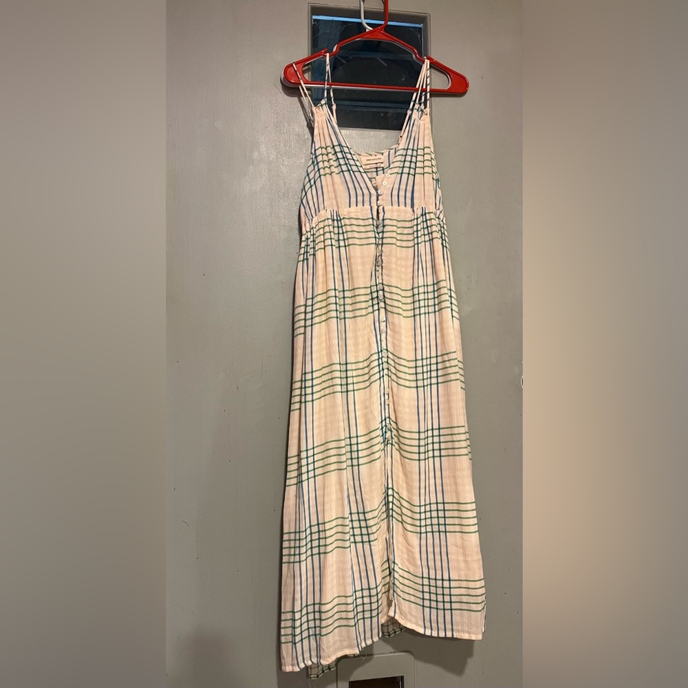 Strappy Urban Outfitters Plaid maxi dress